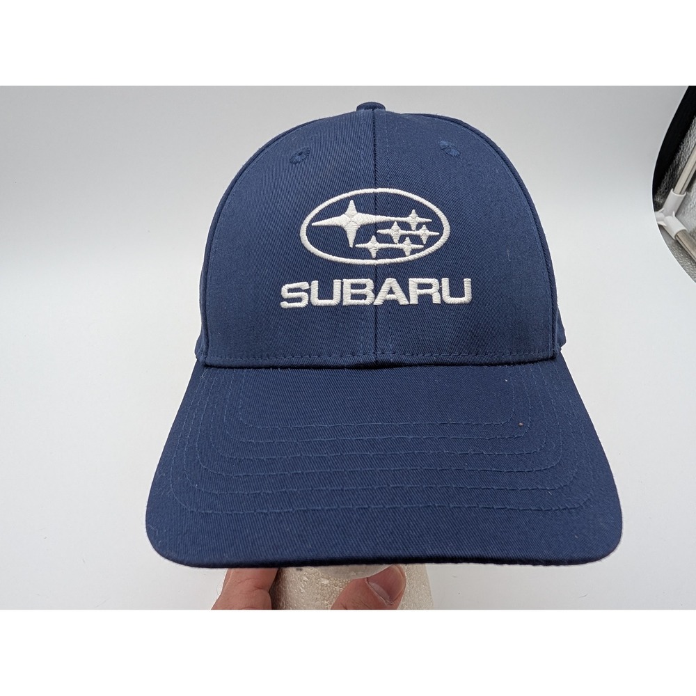 Subaru Navy Blue Baseball Cap K-Products Embroidered Logo Adjustable Hat